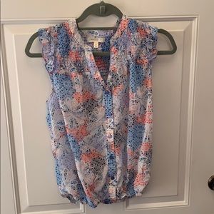 Floral pattern blouse